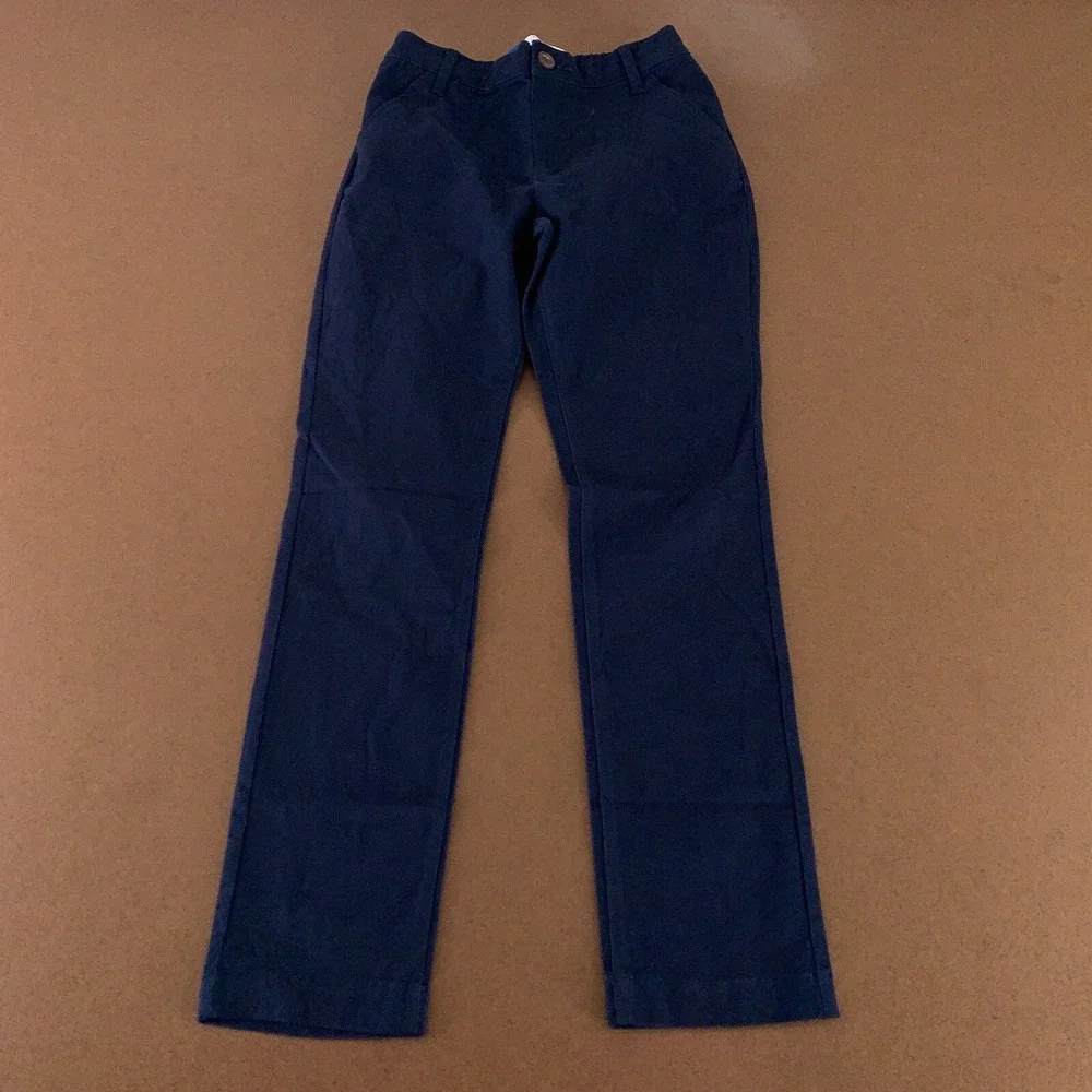Old Navy Girls XL (14/16) Ink Blue School Uniform Skinny Pull-On Tech Pants New